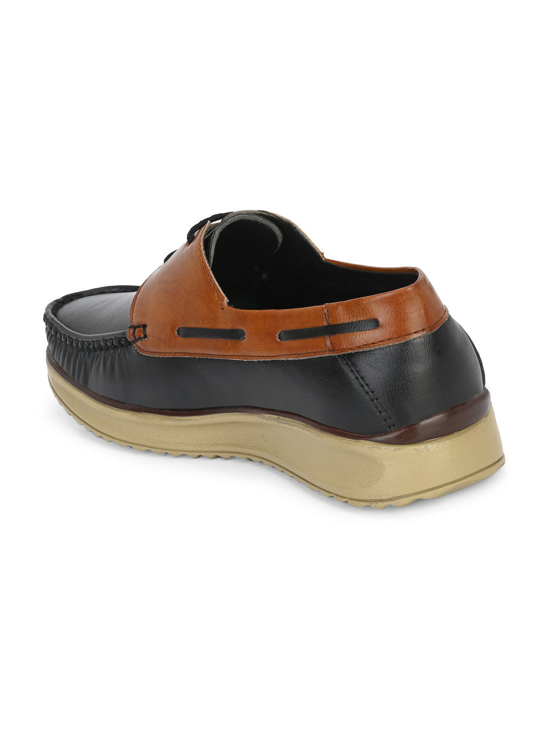 Guava Men's Black Casual Boat Formal Shoes (GV15JA846)