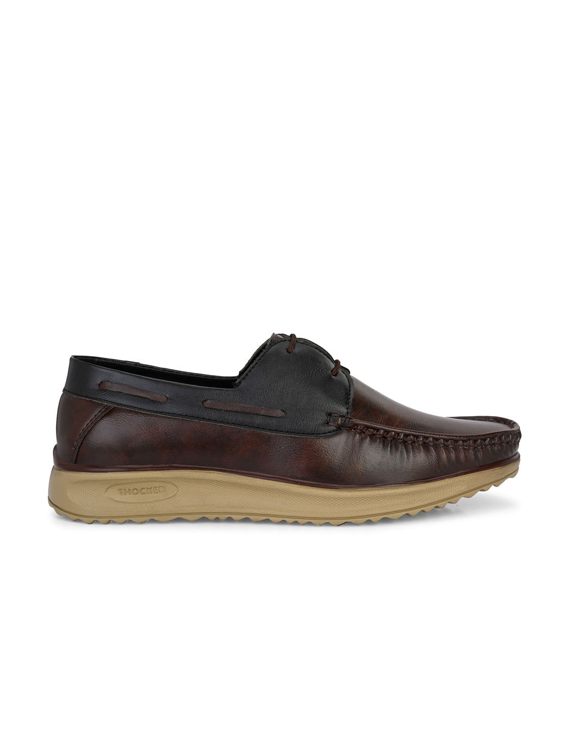 Guava Men's Brown Casual Boat Formal Shoes (GV15JA847)