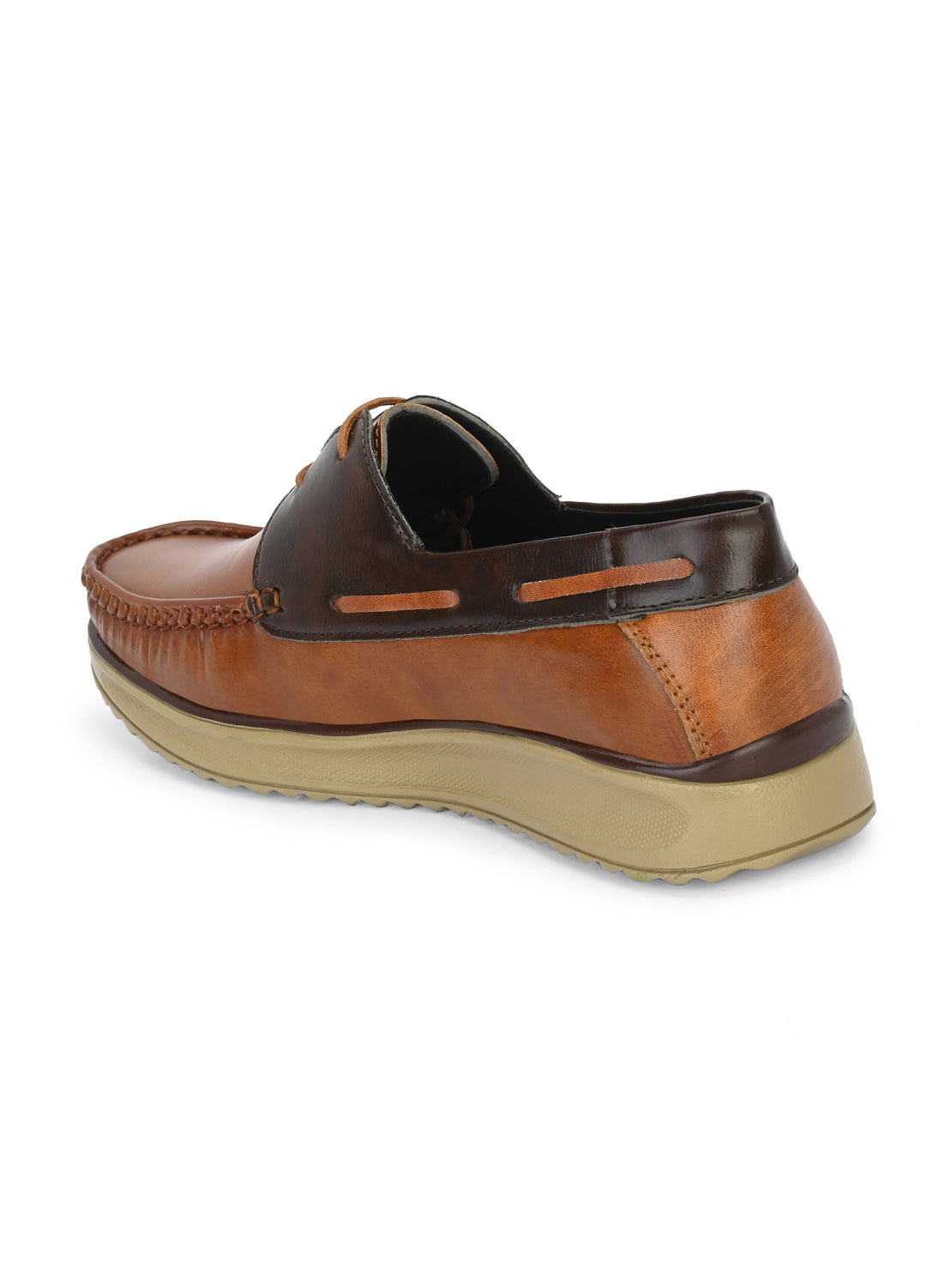 Guava Men's Tan Casual Boat Formal Shoes (GV15JA848)