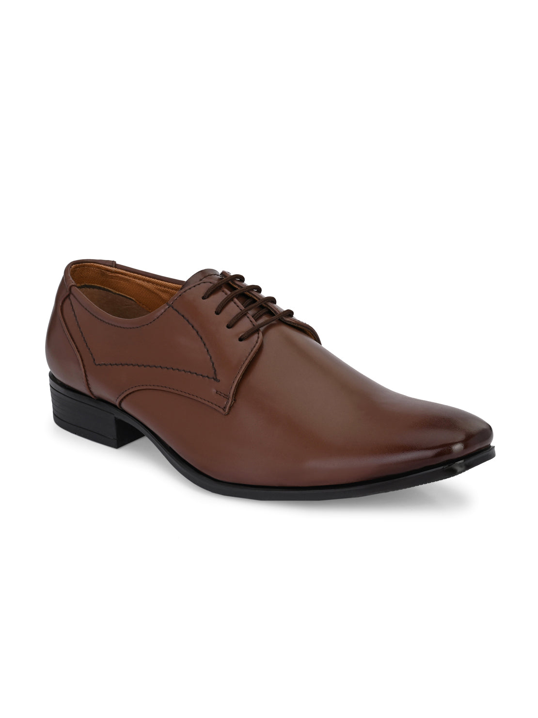 Guava Men's Brown Derby Lace Up Formal Shoes (GV15JA856)