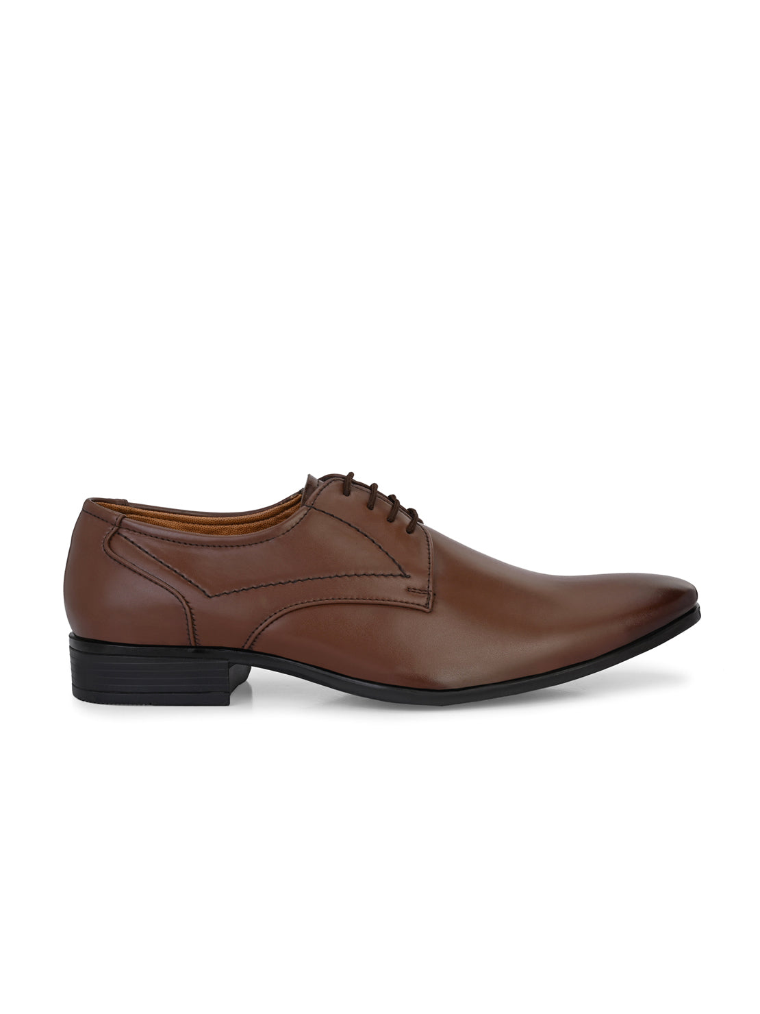 Guava Men's Brown Derby Lace Up Formal Shoes (GV15JA856)