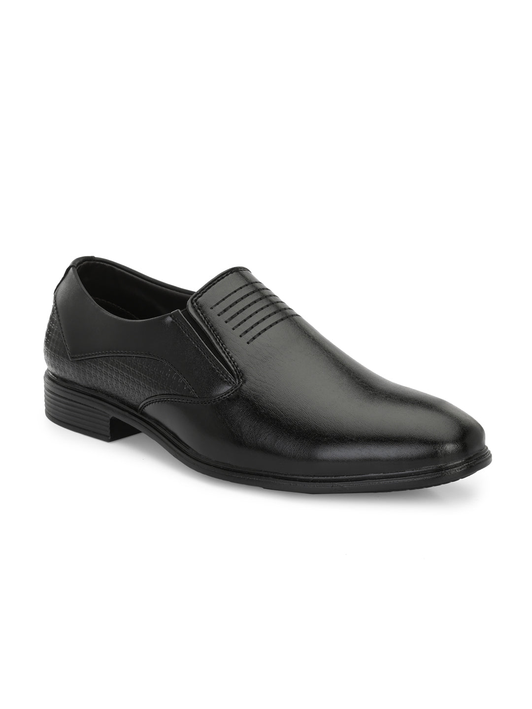 Guava Men's EliteEase Semi-Formal Slip-On Shoes - Black GV15JA859