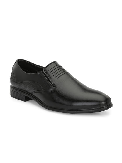 Guava Men's EliteEase Semi-Formal Slip-On Shoes - Black GV15JA859