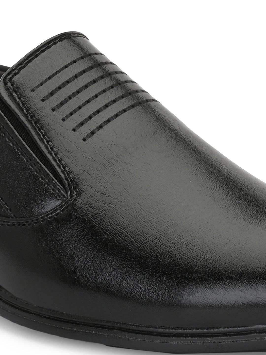 Guava Men's EliteEase Semi-Formal Slip-On Shoes - Black GV15JA859