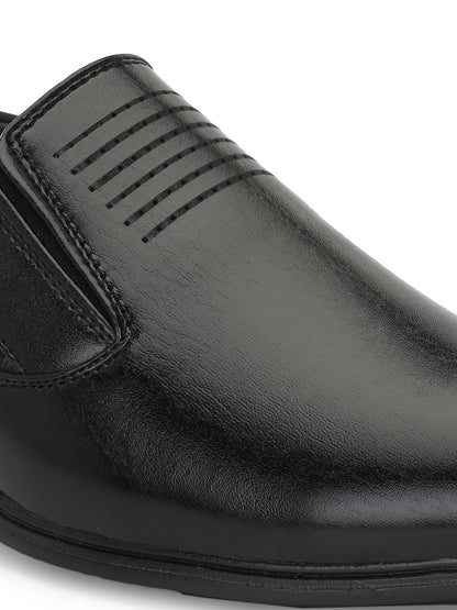 Guava Men's EliteEase Semi-Formal Slip-On Shoes - Black GV15JA859