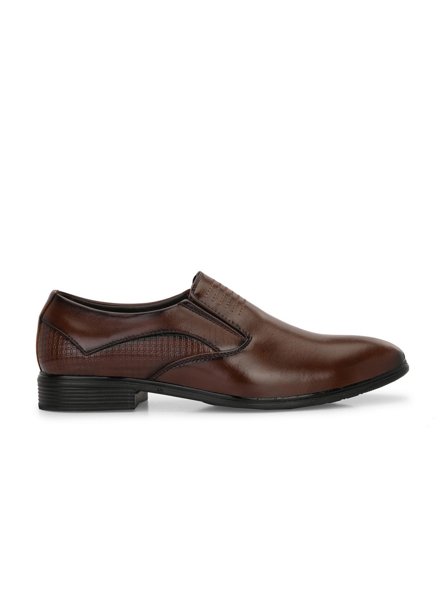 Guava Men's EliteEase Semi-Formal Slip-On Shoes - Brown GV15JA860