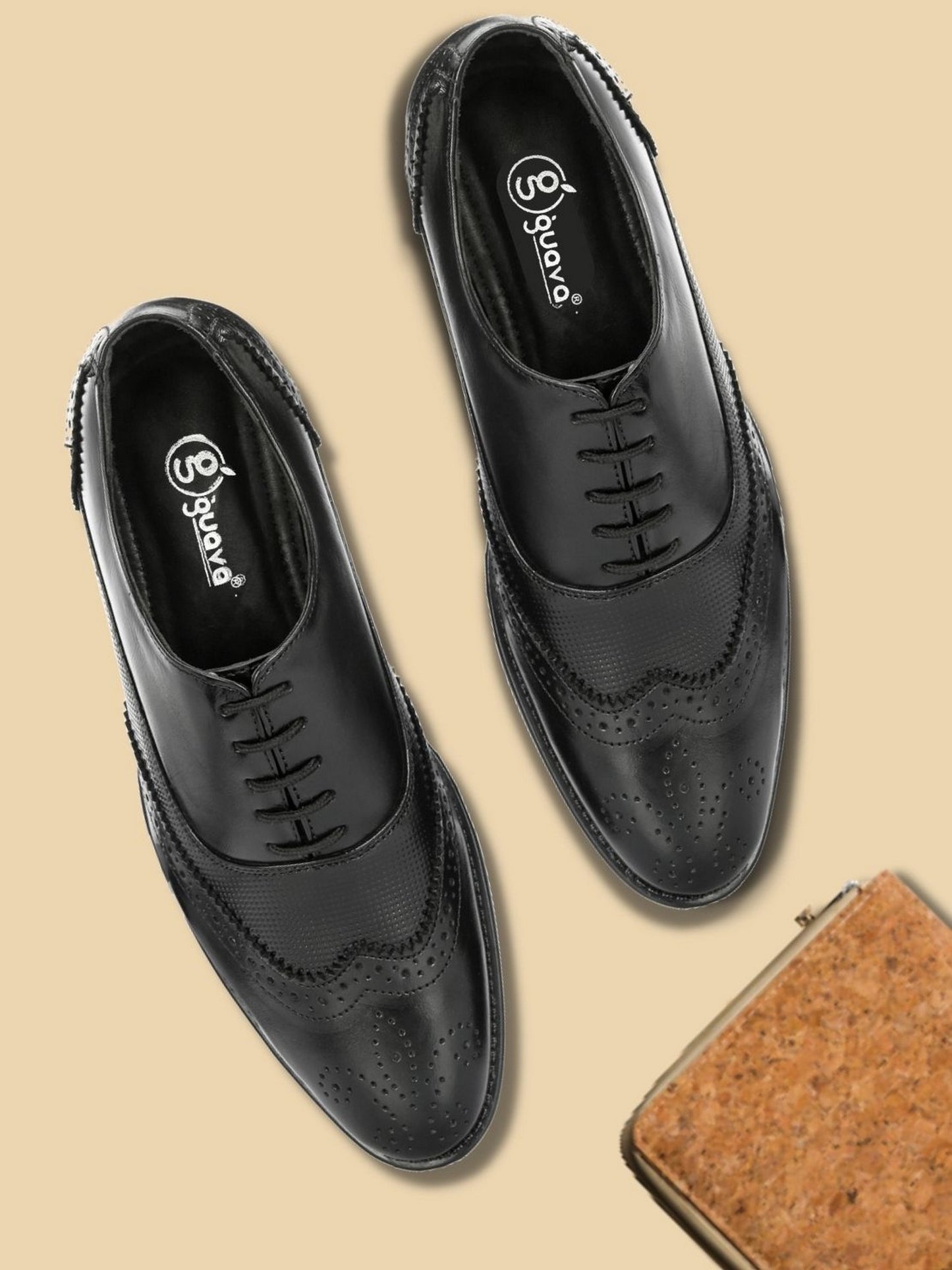 Guava Men's classic Oxford Shoes - Black GV15JA866