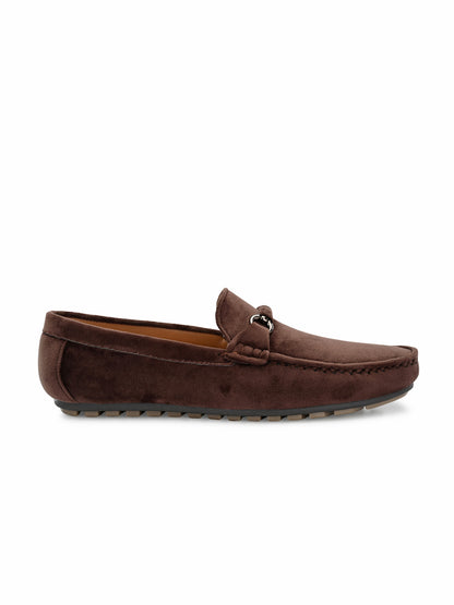 Guava Men's Brown Charming Velvet Slip On Loafers (GV20JA701)