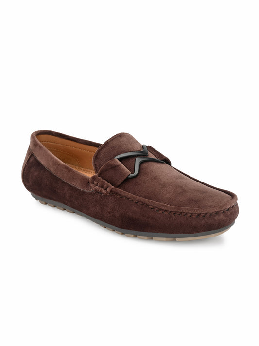 Guava Men's Brown Charming Velvet Slip On Loafers (GV20JA705)