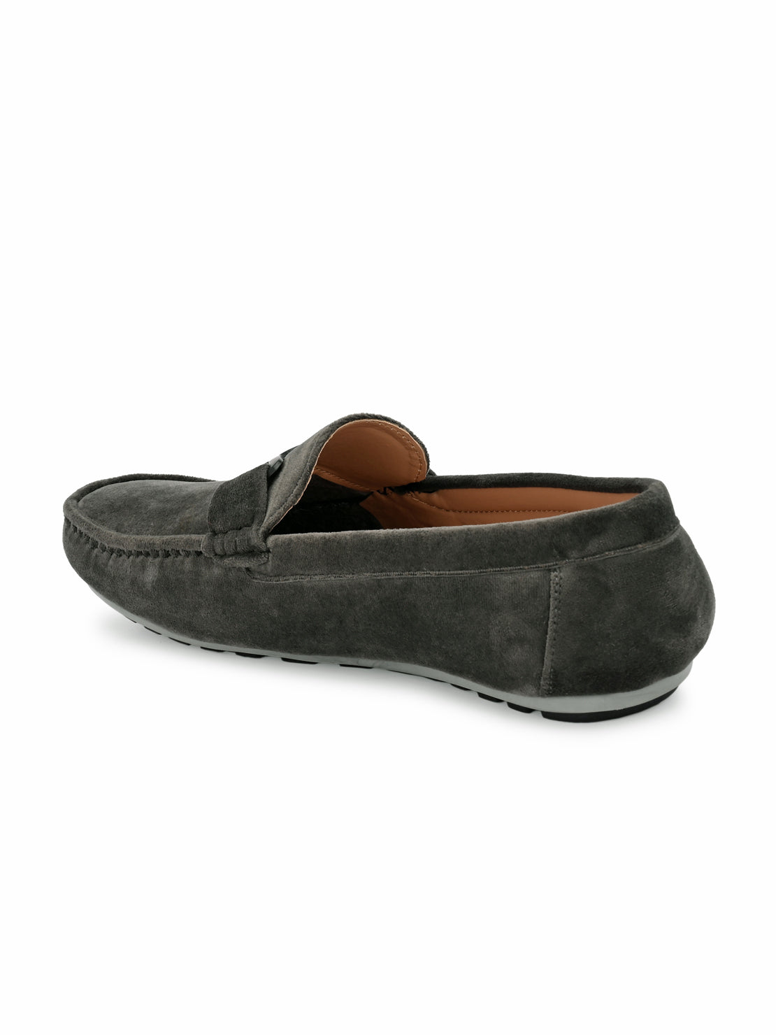Guava Men's Olive Charming Velvet Slip On Loafers (GV20JA706)