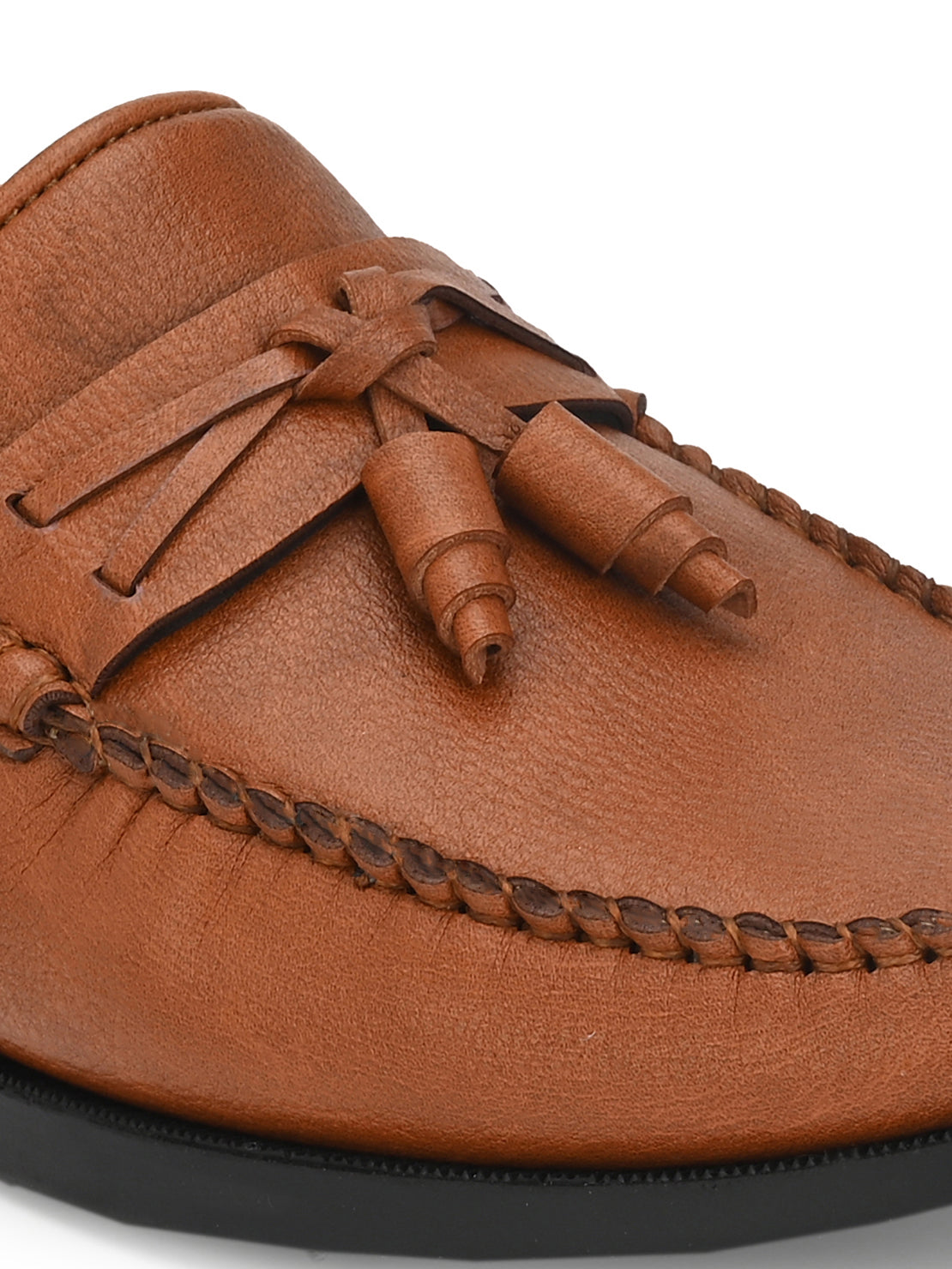 Guava Men's Tan Textured Embossed 360 Flexible Slip On Driving Loafers (GV20JA716)