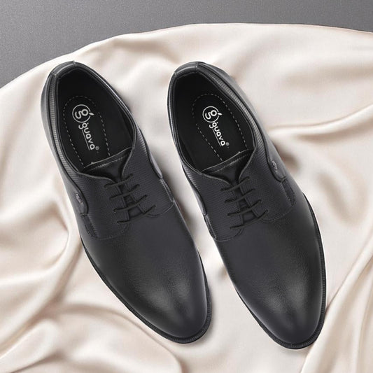 Guava Men's Faux Leather Lace-Up Derby Formal Shoes GV25JA879