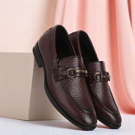 Guava Men's Synthetic Leather Slip-On Slip On Formal Shoes Loafers GV25JA885