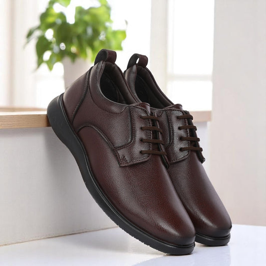 Guava Men's Synthetic Leather Lace-Up Derby Formal Shoes GV25JA890