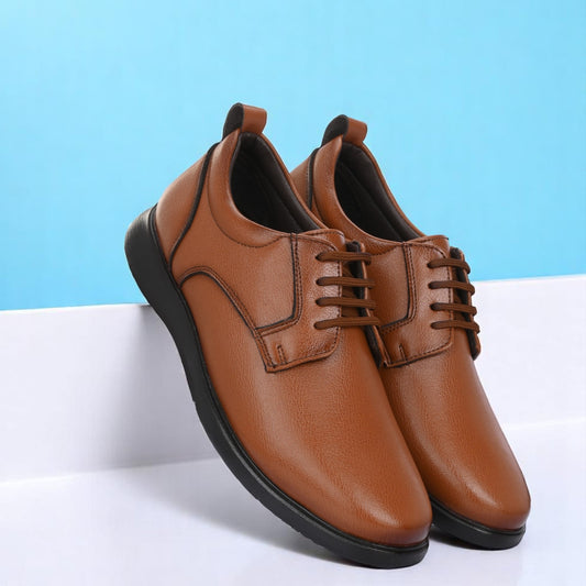 Guava Men's Synthetic Leather Lace-Up Derby Formal Shoes GV25JA891