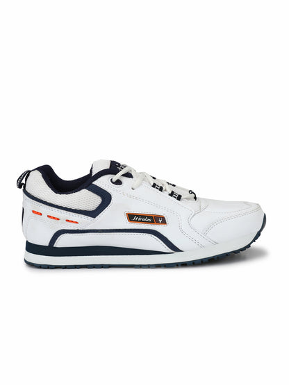 Hirolas® Men's White Multisports Lace Up Sneaker Sport Shoes (HRL1841W)