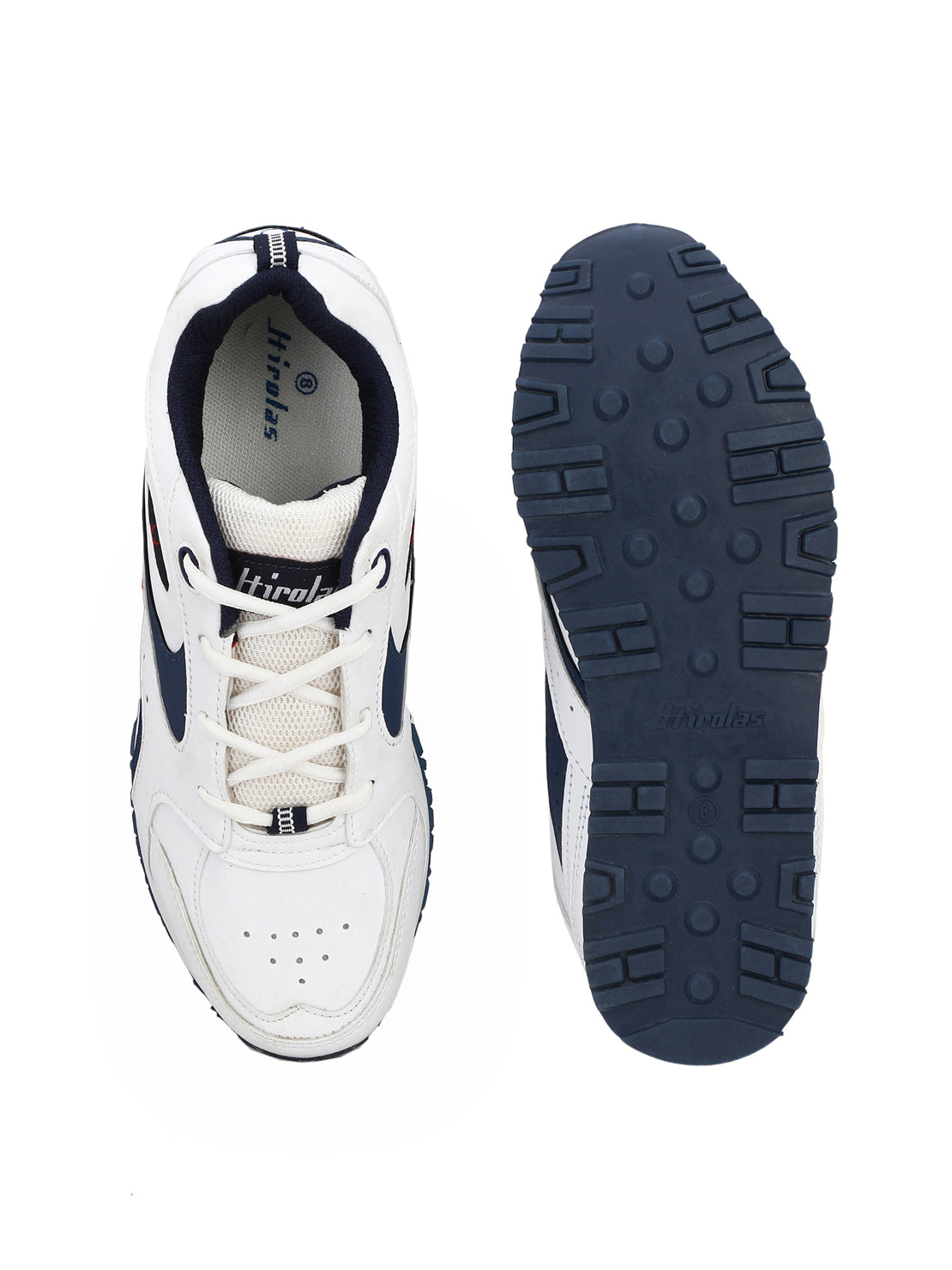 Hirolas® Men's White Multisports Lace Up Sneaker Sport Shoes (HRL1852G)