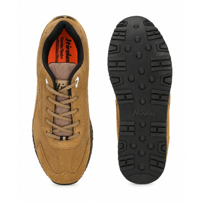 Hirolas Multisport Leather Sport Shoes for Men's - Camel