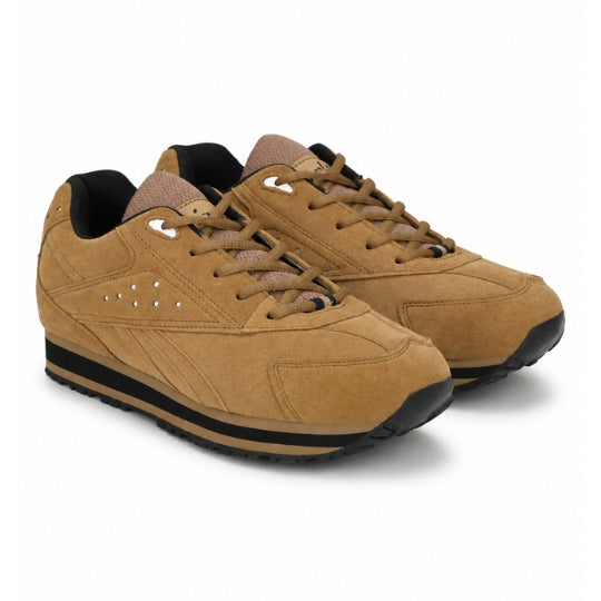 Hirolas Multisport Leather Sport Shoes for Men's - Camel