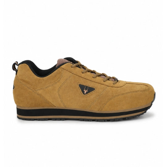 Hirolas Men's Multisport Leather Sport Shoes -Camel