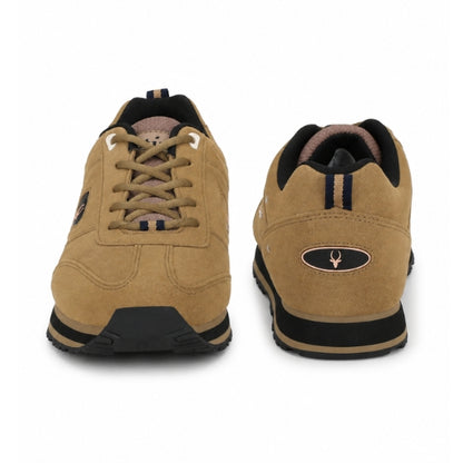 Hirolas Men's Multisport Leather Sport Shoes -Camel
