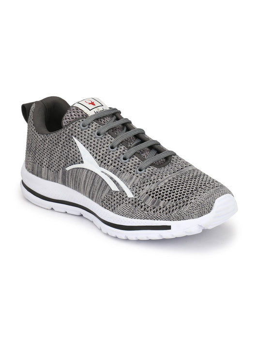 Hirolas® Men's Grey Flyknit Lace-Up Athleisure Sport Shoes