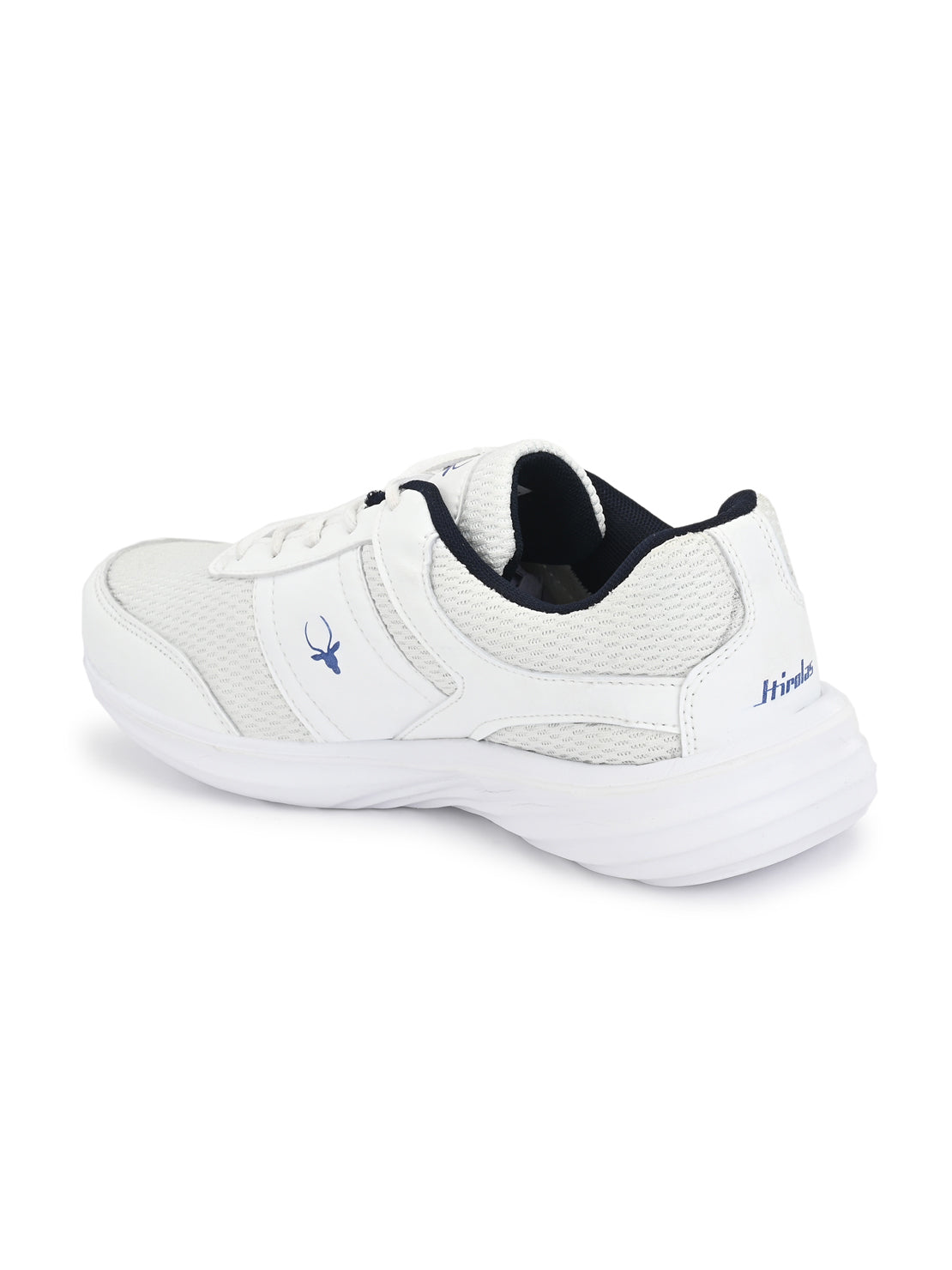 Hirolas® Men's White Synthetic Leather Lace-Up Walking Sport Shoes
