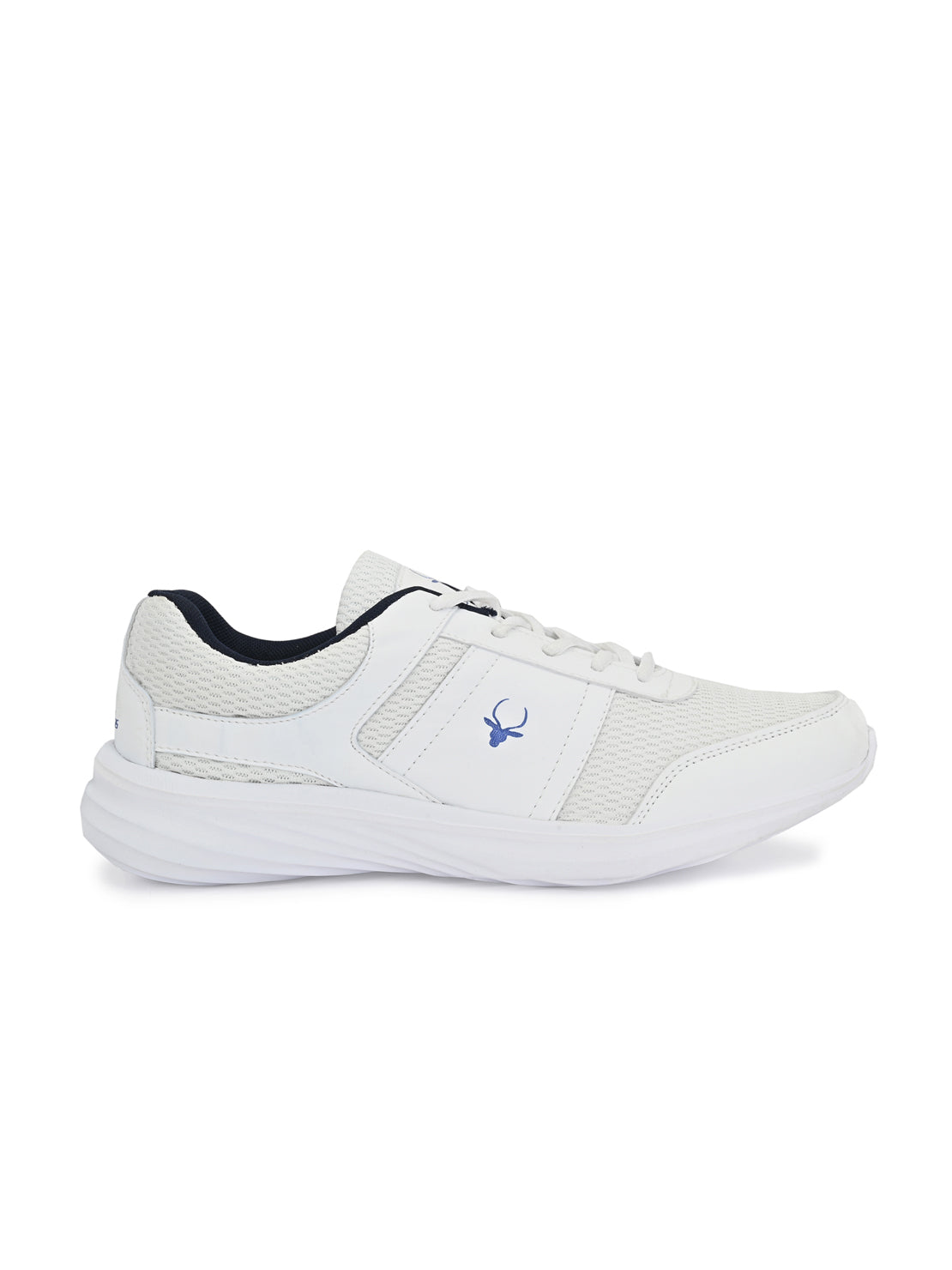 Hirolas® Men's White Synthetic Leather Lace-Up Walking Sport Shoes