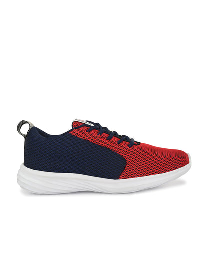 Hirolas® Men's Grey Mesh Running/Walking/Gym Lace Up Sport Shoes (HRL2013BLR)