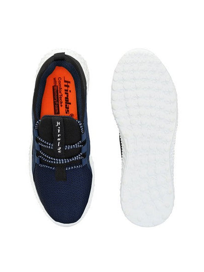 Hirolas® Men's Blue Mesh Running/Walking/Gym Lace Up Sport Shoes (HRL2021BLU)