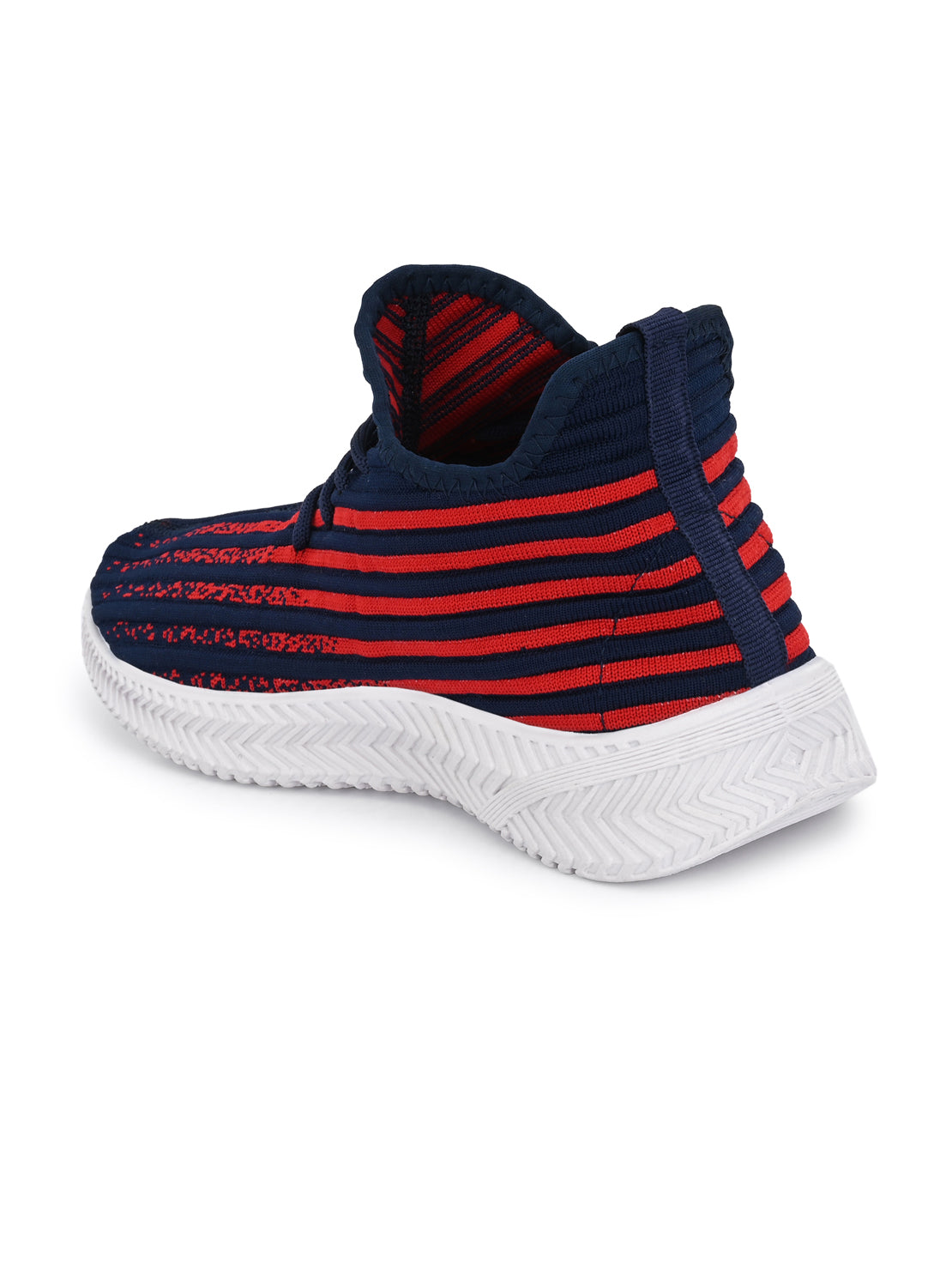 Hirolas® Men's Blue Knitted Running/Walking/Gym Lace Up Sport Shoes (HRL2036BLU)