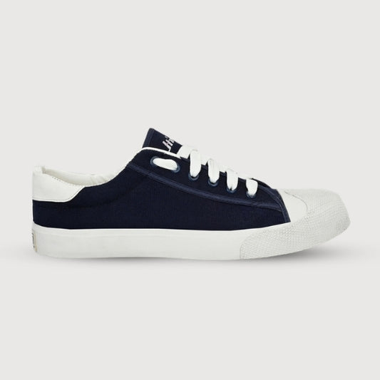 Hirolas Men's Blue Canvas Vulcansied Skateboard Lace Up Sneaker Shoes (HRL2076BLU)