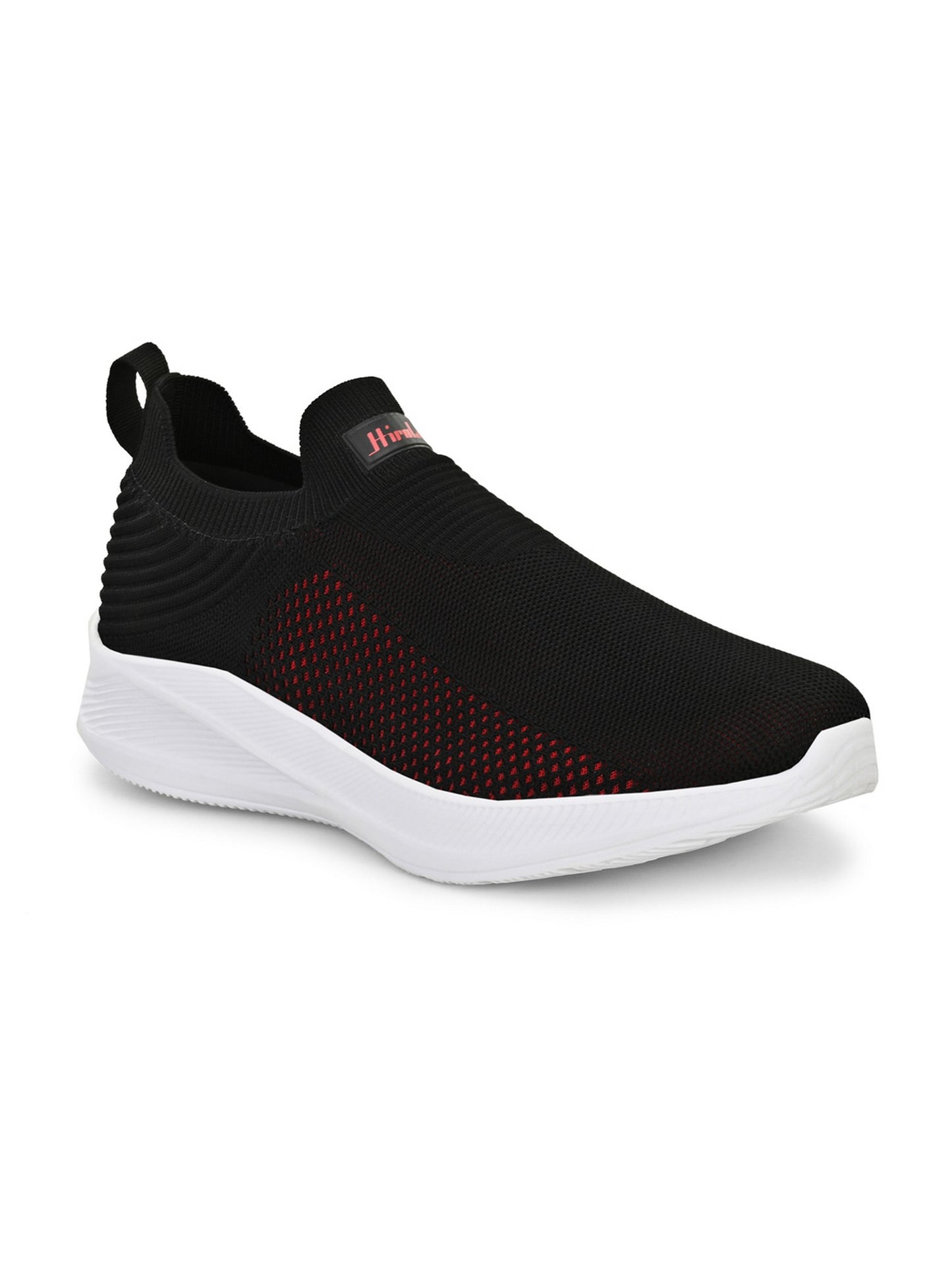Hirolas® Men's  GlideFit Sports Running Shoes.- Black/Red HRL2080BLR