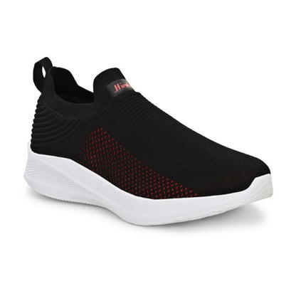 Hirolas Men's GlideFit Sports Running Shoes - Black/Red HRL2080BLR