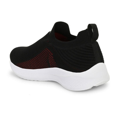 Hirolas Men's GlideFit Sports Running Shoes - Black/Red HRL2080BLR