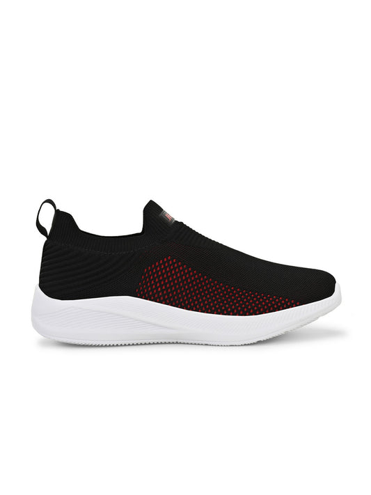 Hirolas Men's  GlideFit Sports Running Shoes.- Black/Red HRL2080BLR