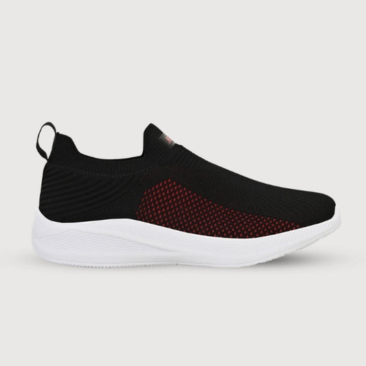 Hirolas Men's GlideFit Sports Running Shoes - Black/Red HRL2080BLR