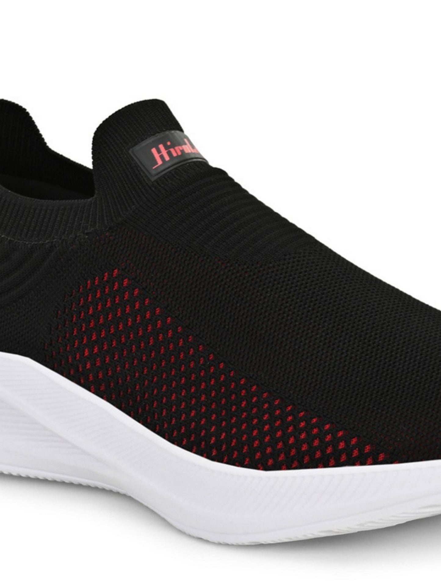 Hirolas® Men's  GlideFit Sports Running Shoes.- Black/Red HRL2080BLR