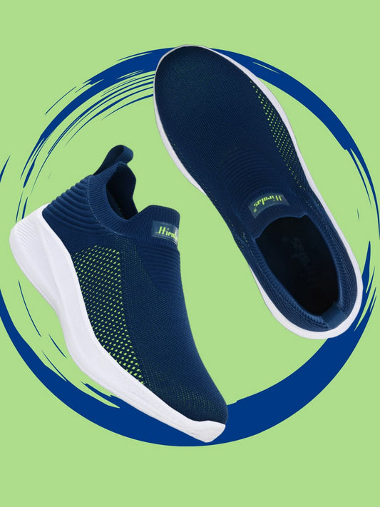 Hirolas® Men's  GlideFit Sports Running Shoes.- Blue/Green HRL2080BUG