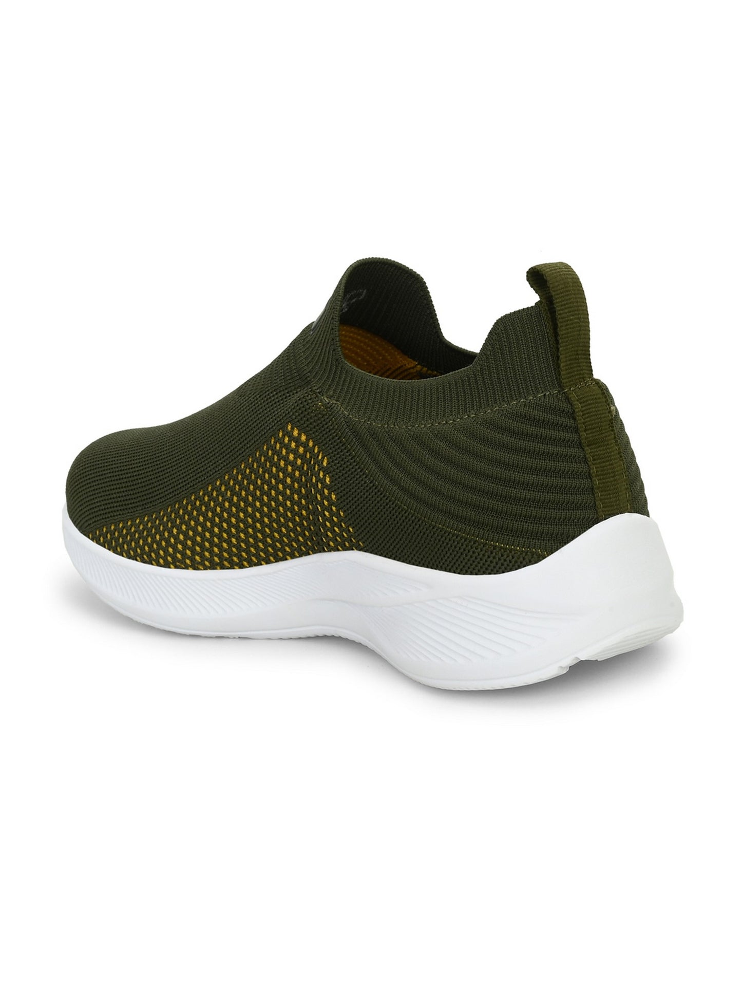 Hirolas® Men's  GlideFit Sports Running Shoes.- Olive Green/Yellow HRL2080OLY