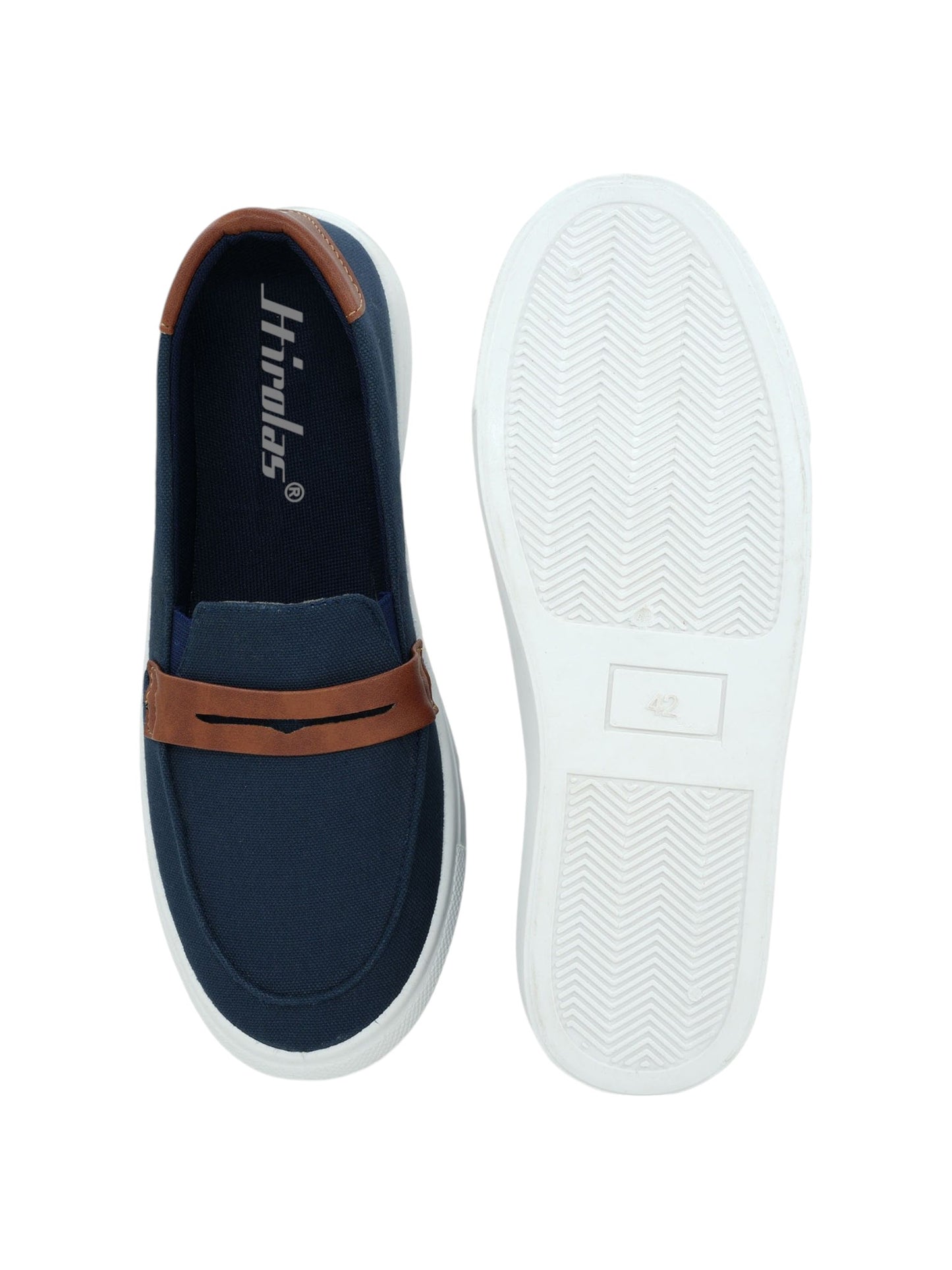 Hirolas® Men's Casual Canvas Loafers - Blue -HRL2082BLU