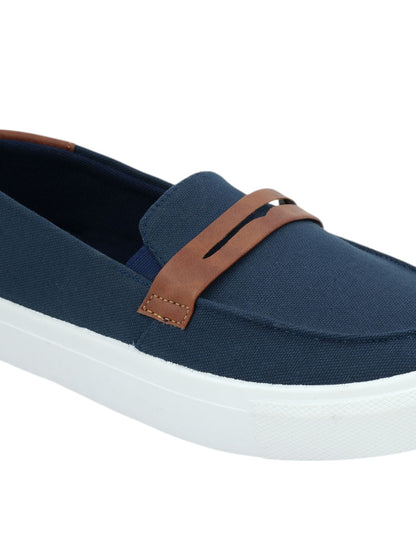 Hirolas® Men's Casual Canvas Loafers - Blue -HRL2082BLU