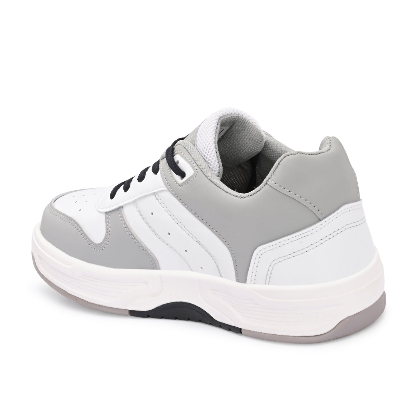 Hirolas Men's Grey & White Casual Sneaker Comfortable Daily Wear Shoes with Cushioned Insole & Durable Sole  HRL2084GRY