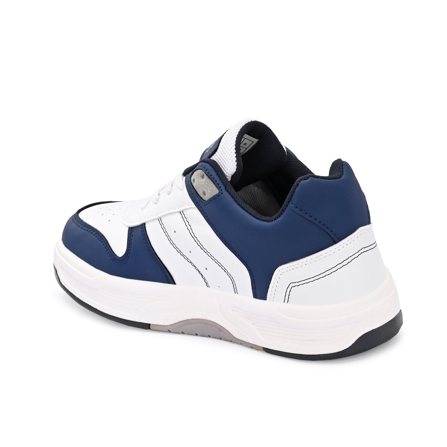 Hirolas Men's Blue & White Casual Sneaker Comfortable Daily Wear Shoes with Cushioned Insole & Durable Sole  HRL2084WHB