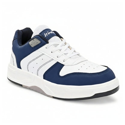 Hirolas Men's Blue & White Casual Sneaker Comfortable Daily Wear Shoes with Cushioned Insole & Durable Sole  HRL2084WHB