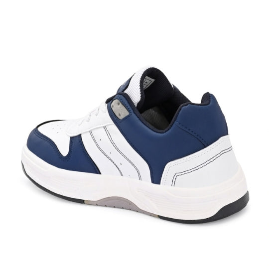 Hirolas Men's Blue & White Casual Sneaker Comfortable Daily Wear Shoes with Cushioned Insole & Durable Sole  HRL2084WHB