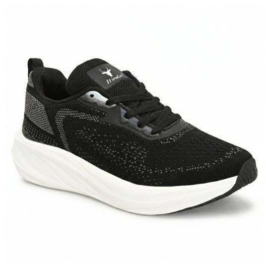 Hirolas FlexKnit Men Running Black Sports Shoes