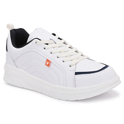 Hirolas Men’s White Comfortable Everyday Sneaker Shoes