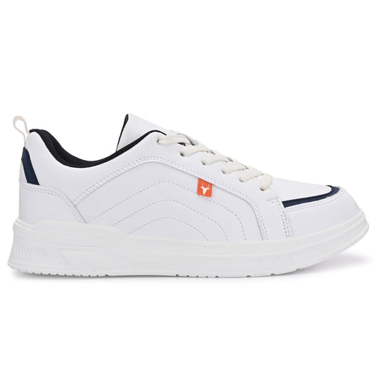 Hirolas Men’s White Comfortable Everyday Sneaker Shoes