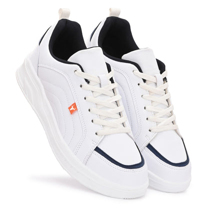 Hirolas Men’s White Comfortable Everyday Sneaker Shoes